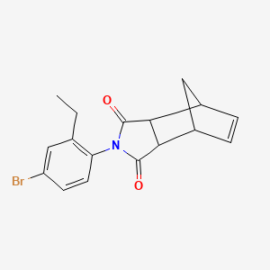 4-(4-bromo-2-ethylphenyl)-4-azatricyclo[5.2.1.0~2,6~]dec-8-ene-3,5-dione