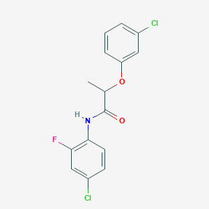 N-(4-chloro-2-fluorophenyl)-2-(3-chlorophenoxy)propanamide