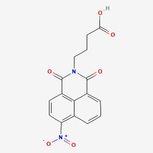 molecular formula C16H12N2O6 B4031302 4-(6-nitro-1,3-dioxo-1H-benzo[de]isoquinolin-2(3H)-yl)butanoic acid 