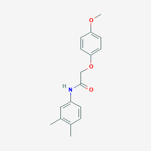 molecular formula C17H19NO3 B403132 N-(3,4-dimethylphenyl)-2-(4-methoxyphenoxy)acetamide CAS No. 461648-90-8