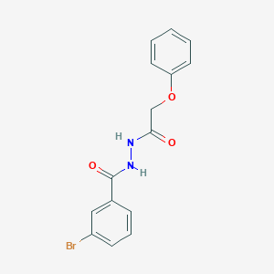 molecular formula C15H13BrN2O3 B403134 3-bromo-N'-(phenoxyacetyl)benzohydrazide 
