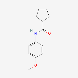 molecular formula C13H17NO2 B4031349 N-(4-methoxyphenyl)cyclopentanecarboxamide 