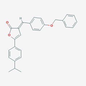 molecular formula C27H24O3 B403135 3-[4-(benzyloxy)benzylidene]-5-(4-isopropylphenyl)-2(3H)-furanone 