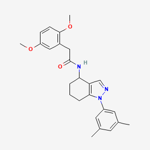 2-(2,5-dimethoxyphenyl)-N-[1-(3,5-dimethylphenyl)-4,5,6,7-tetrahydro-1H-indazol-4-yl]acetamide