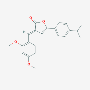 molecular formula C22H22O4 B403138 3-(2,4-dimethoxybenzylidene)-5-(4-isopropylphenyl)-2(3H)-furanone 