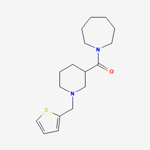 Azepan-1-yl[1-(thiophen-2-ylmethyl)piperidin-3-yl]methanone