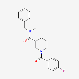 N-benzyl-1-(4-fluorobenzoyl)-N-methyl-3-piperidinecarboxamide