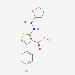 Ethyl 4-(4-bromophenyl)-2-[(tetrahydrofuran-2-ylcarbonyl)amino]thiophene-3-carboxylate