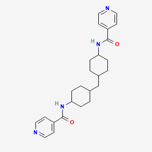 N-[4-[[4-(pyridine-4-carbonylamino)cyclohexyl]methyl]cyclohexyl]pyridine-4-carboxamide