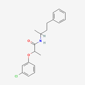 2-(3-chlorophenoxy)-N-(4-phenylbutan-2-yl)propanamide