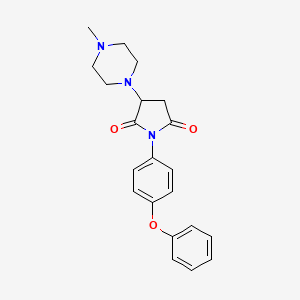 3-(4-Methylpiperazin-1-yl)-1-(4-phenoxyphenyl)pyrrolidine-2,5-dione