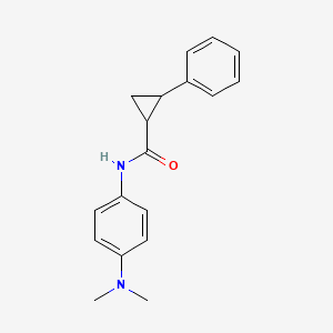 N-[4-(DIMETHYLAMINO)PHENYL]-2-PHENYLCYCLOPROPANE-1-CARBOXAMIDE