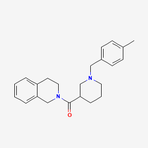 molecular formula C23H28N2O B4031478 3,4-dihydroisoquinolin-2(1H)-yl[1-(4-methylbenzyl)piperidin-3-yl]methanone 