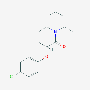 molecular formula C17H24ClNO2 B4031502 2-(4-Chloro-2-methylphenoxy)-1-(2,6-dimethylpiperidin-1-yl)propan-1-one 