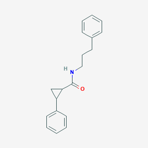 2-phenyl-N-(3-phenylpropyl)cyclopropane-1-carboxamide