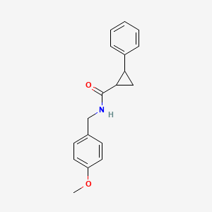 N-[(4-methoxyphenyl)methyl]-2-phenylcyclopropane-1-carboxamide