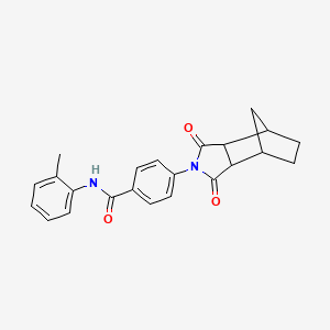 4-(1,3-dioxooctahydro-2H-4,7-methanoisoindol-2-yl)-N-(2-methylphenyl)benzamide