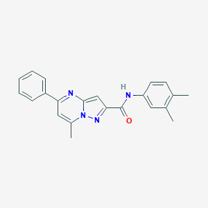 N-(3,4-dimethylphenyl)-7-methyl-5-phenylpyrazolo[1,5-a]pyrimidine-2-carboxamide