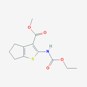 methyl 2-[(ethoxycarbonyl)amino]-5,6-dihydro-4H-cyclopenta[b]thiophene-3-carboxylate