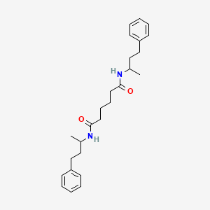 N,N'-bis(4-phenylbutan-2-yl)hexanediamide