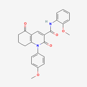 N-(2-methoxyphenyl)-1-(4-methoxyphenyl)-2,5-dioxo-1,2,5,6,7,8-hexahydro-3-quinolinecarboxamide