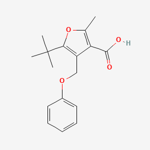 5-tert-butyl-2-methyl-4-(phenoxymethyl)furan-3-carboxylic acid