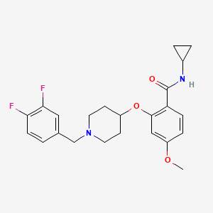 N-cyclopropyl-2-{[1-(3,4-difluorobenzyl)-4-piperidinyl]oxy}-4-methoxybenzamide