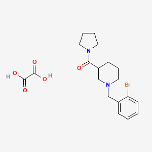 [1-[(2-Bromophenyl)methyl]piperidin-3-yl]-pyrrolidin-1-ylmethanone;oxalic acid