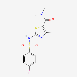 2-(4-FLUOROBENZENESULFONAMIDO)-NN4-TRIMETHYL-13-THIAZOLE-5-CARBOXAMIDE