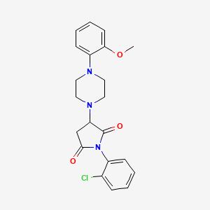 1-(2-Chlorophenyl)-3-[4-(2-methoxyphenyl)piperazin-1-yl]pyrrolidine-2,5-dione