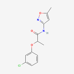 2-(3-chlorophenoxy)-N-(5-methyl-1,2-oxazol-3-yl)propanamide