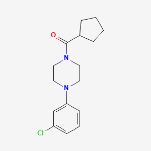 1-(3-chlorophenyl)-4-(cyclopentylcarbonyl)piperazine