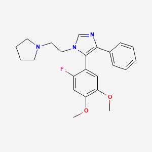 5-(2-fluoro-4,5-dimethoxyphenyl)-4-phenyl-1-(2-pyrrolidin-1-ylethyl)-1H-imidazole