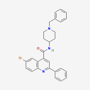 N-(1-benzylpiperidin-4-yl)-6-bromo-2-phenylquinoline-4-carboxamide