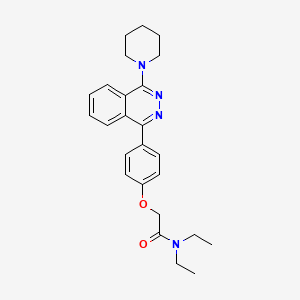 N,N-diethyl-2-{4-[4-(piperidin-1-yl)phthalazin-1-yl]phenoxy}acetamide