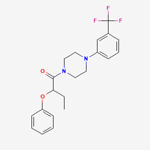 2-PHENOXY-1-{4-[3-(TRIFLUOROMETHYL)PHENYL]PIPERAZINO}-1-BUTANONE