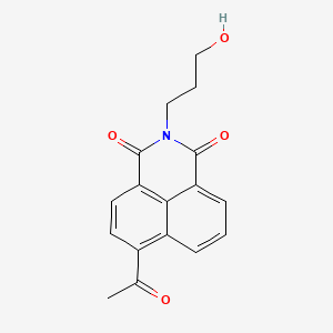 6-acetyl-2-(3-hydroxypropyl)-1H-benzo[de]isoquinoline-1,3(2H)-dione