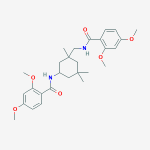 N-[3-({[(2,4-dimethoxyphenyl)carbonyl]amino}methyl)-3,5,5-trimethylcyclohexyl]-2,4-dimethoxybenzamide