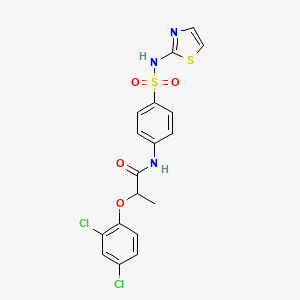 2-(2,4-dichlorophenoxy)-N-[4-(1,3-thiazol-2-ylsulfamoyl)phenyl]propanamide