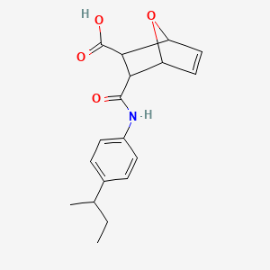 3-{[4-(Butan-2-yl)phenyl]carbamoyl}-7-oxabicyclo[2.2.1]hept-5-ene-2-carboxylic acid