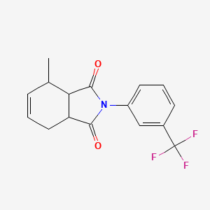 molecular formula C16H14F3NO2 B4031805 4-methyl-2-[3-(trifluoromethyl)phenyl]-3a,4,7,7a-tetrahydro-1H-isoindole-1,3(2H)-dione 