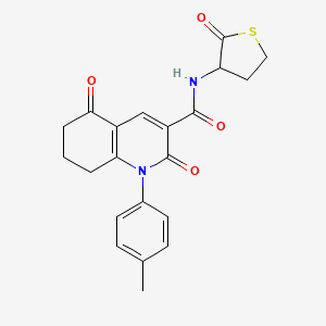 1-(4-methylphenyl)-2,5-dioxo-N-(2-oxotetrahydrothiophen-3-yl)-1,2,5,6,7,8-hexahydroquinoline-3-carboxamide