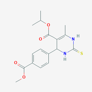 Propan-2-yl 6-[4-(methoxycarbonyl)phenyl]-4-methyl-2-sulfanyl-1,6-dihydropyrimidine-5-carboxylate