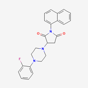 3-[4-(2-Fluorophenyl)piperazin-1-yl]-1-(naphthalen-1-yl)pyrrolidine-2,5-dione