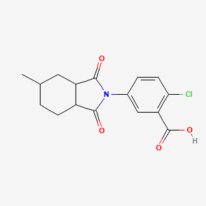 2-chloro-5-(5-methyl-1,3-dioxooctahydro-2H-isoindol-2-yl)benzoic acid