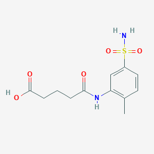 5-[5-(AMINOSULFONYL)-2-METHYLANILINO]-5-OXOPENTANOIC ACID