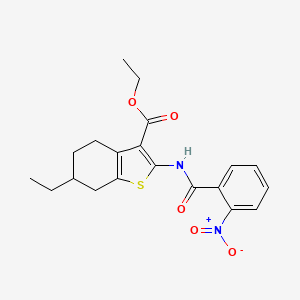 Ethyl 6-ethyl-2-{[(2-nitrophenyl)carbonyl]amino}-4,5,6,7-tetrahydro-1-benzothiophene-3-carboxylate