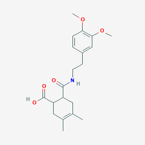 6-{[2-(3,4-Dimethoxyphenyl)ethyl]carbamoyl}-3,4-dimethylcyclohex-3-ene-1-carboxylic acid