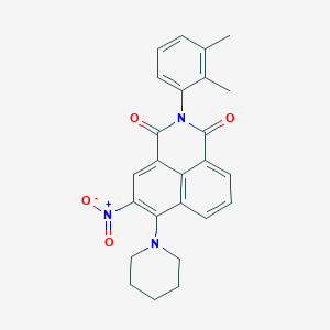 2-(2,3-dimethylphenyl)-5-nitro-6-(1-piperidinyl)-1H-benzo[de]isoquinoline-1,3(2H)-dione