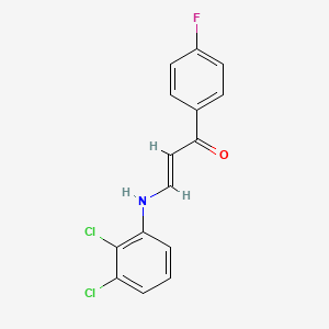 3-[(2,3-dichlorophenyl)amino]-1-(4-fluorophenyl)-2-propen-1-one